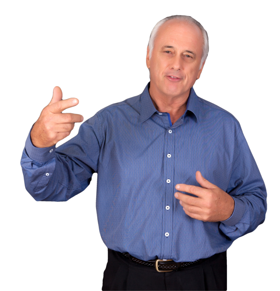 professional man portrait brown background